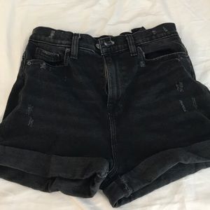 high waisted urban outfitters mom shorts